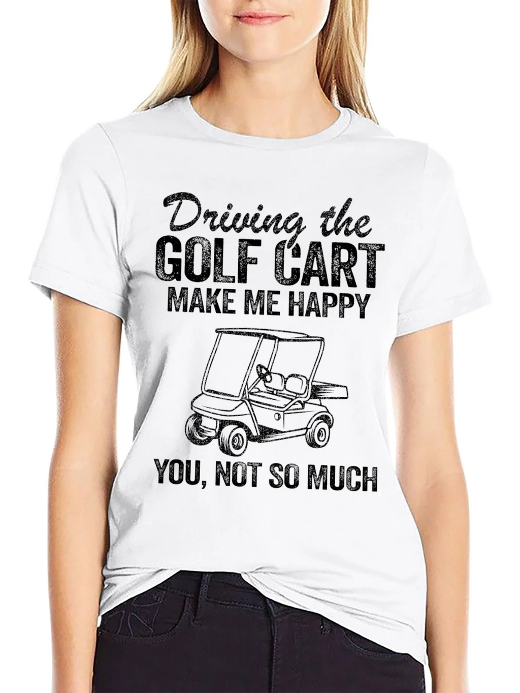Golf Cart T-Shirt - Driving Makes Me Happy product image 8