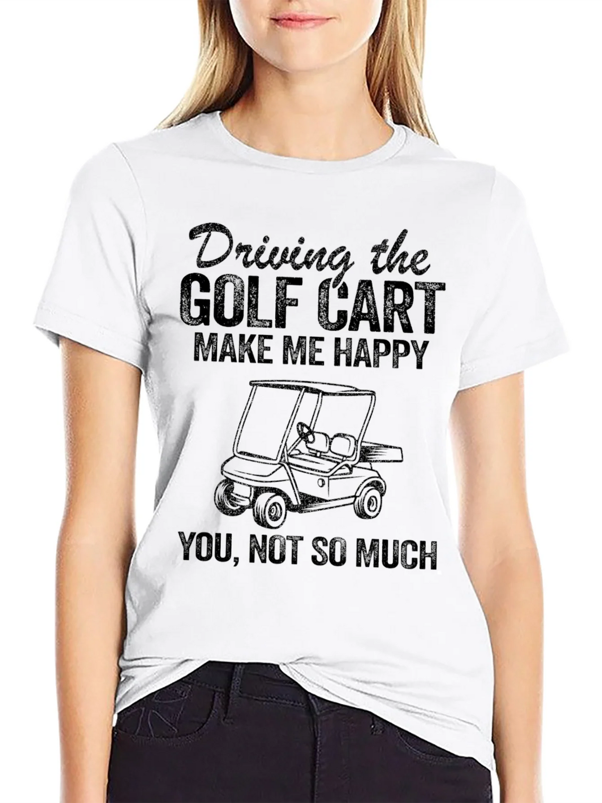 Golf Cart T-Shirt - Driving Makes Me Happy product image 8