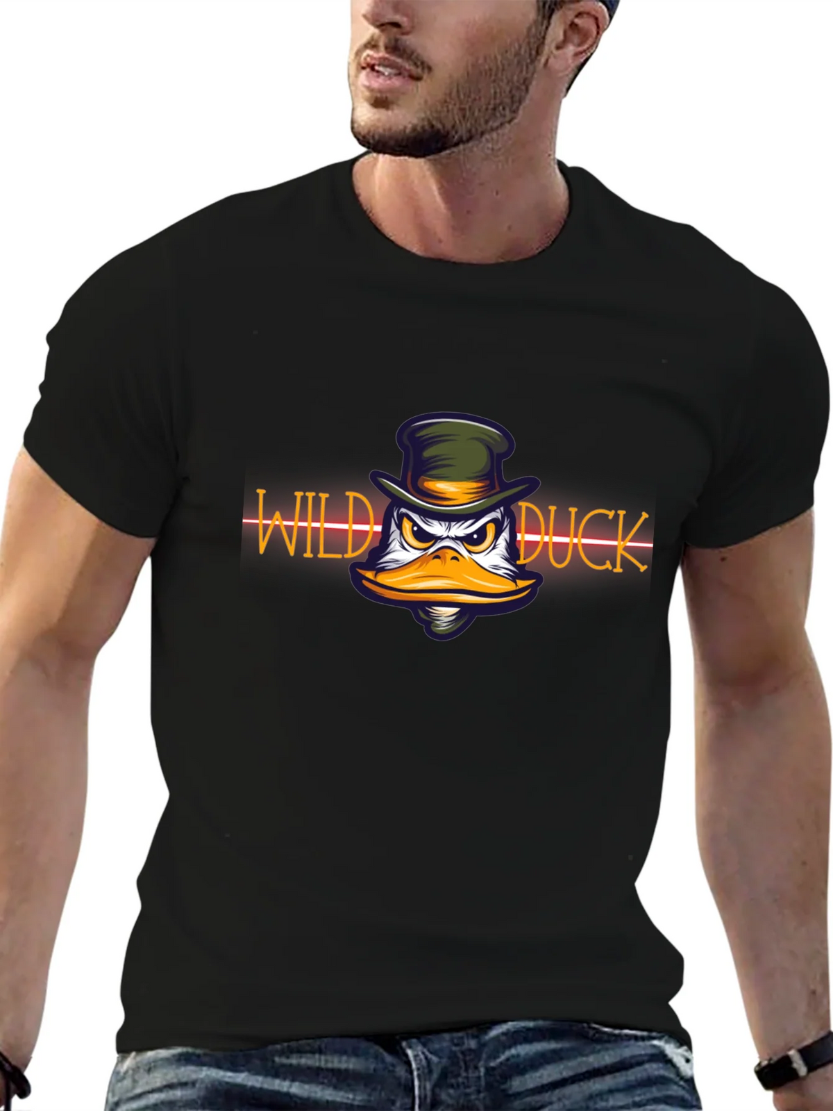 Wild Duck Graphic Print Black T-Shirt product image 6