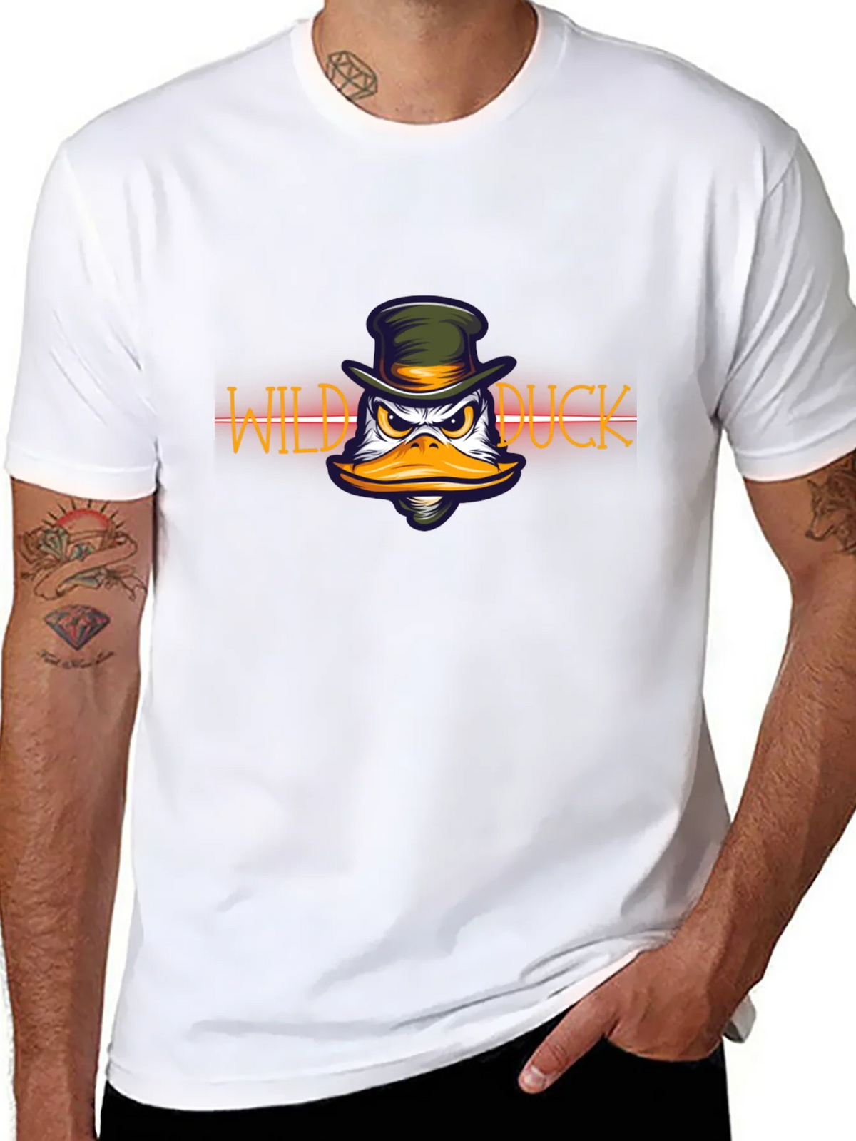 Wild Duck Graphic Print Black T-Shirt product image 7