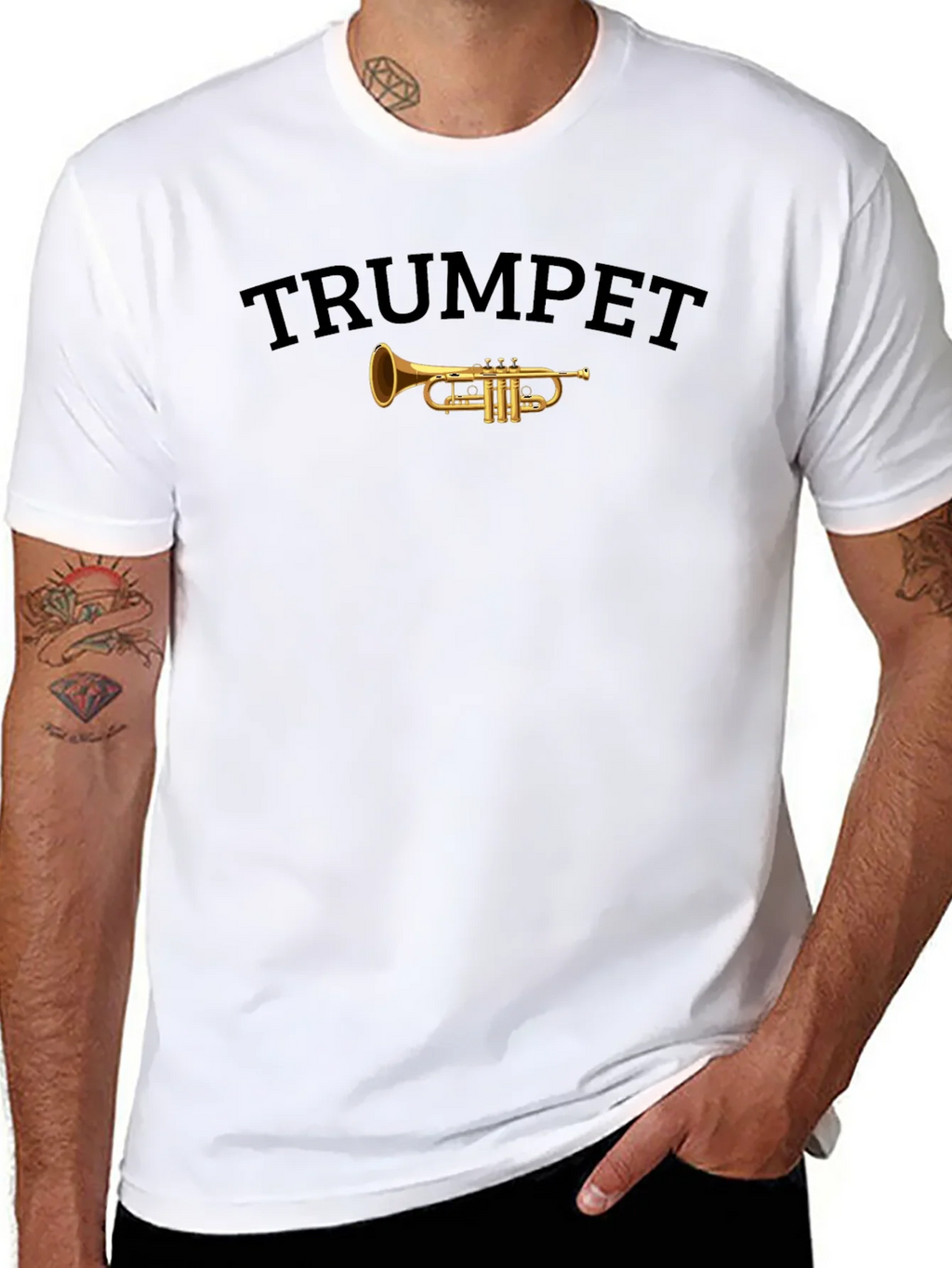 Trumpet Graphic Tee - Music Lovers T-Shirt product image 7
