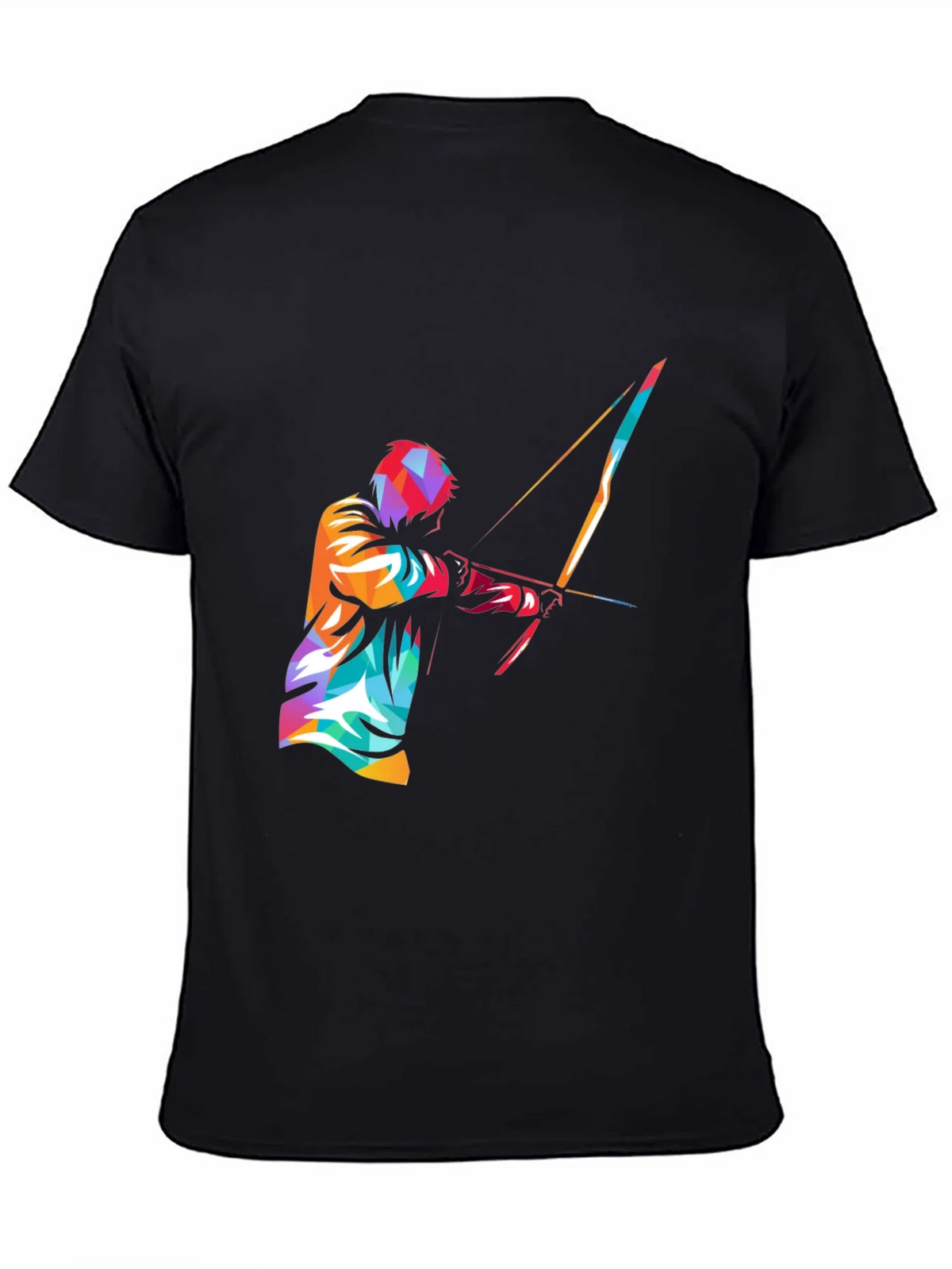 Mens Black Graphic Tee - Archery Design product image 4