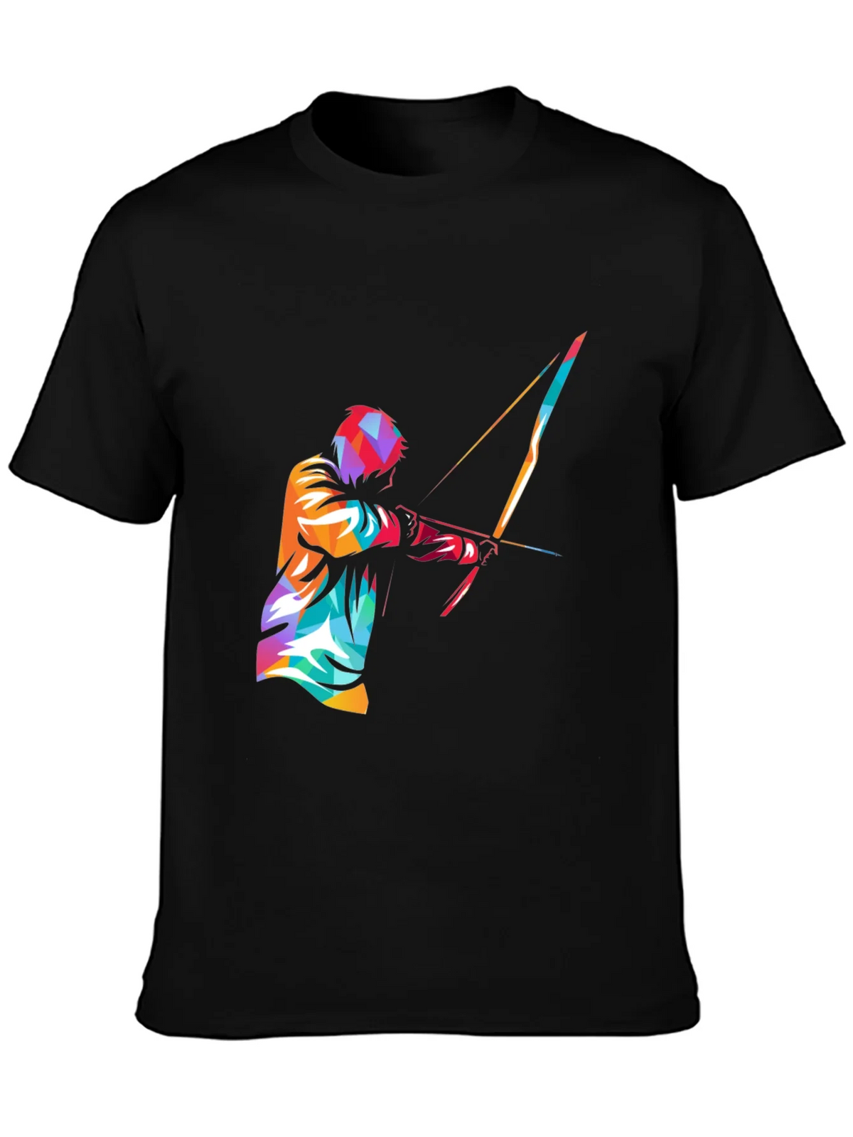 Mens Black Graphic Tee - Archery Design product image 3