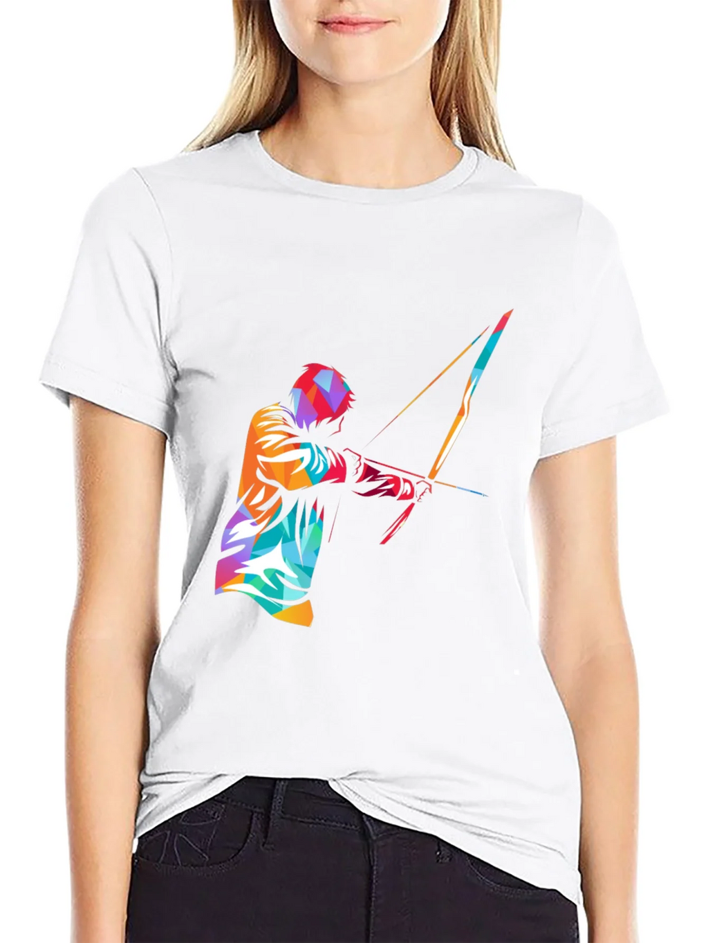 Mens Black Graphic Tee - Archery Design product image 8