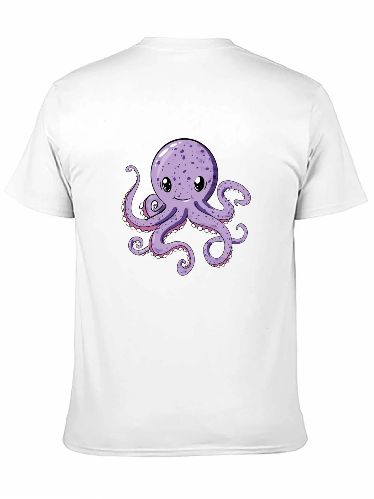 Cute Octopus Graphic Tee - Black Cotton Comfort product image 10