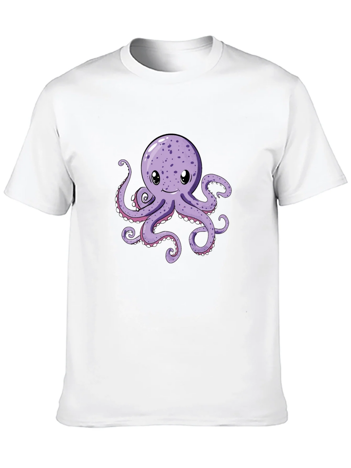 Cute Octopus Graphic Tee - Black Cotton Comfort product image 9