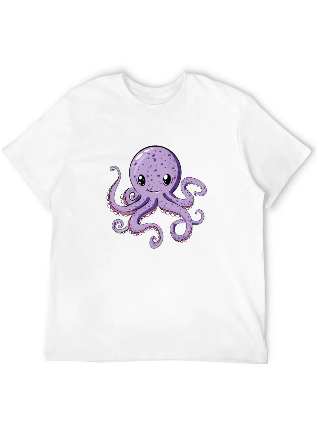 Cute Octopus Graphic Tee - Black Cotton Comfort product image 11