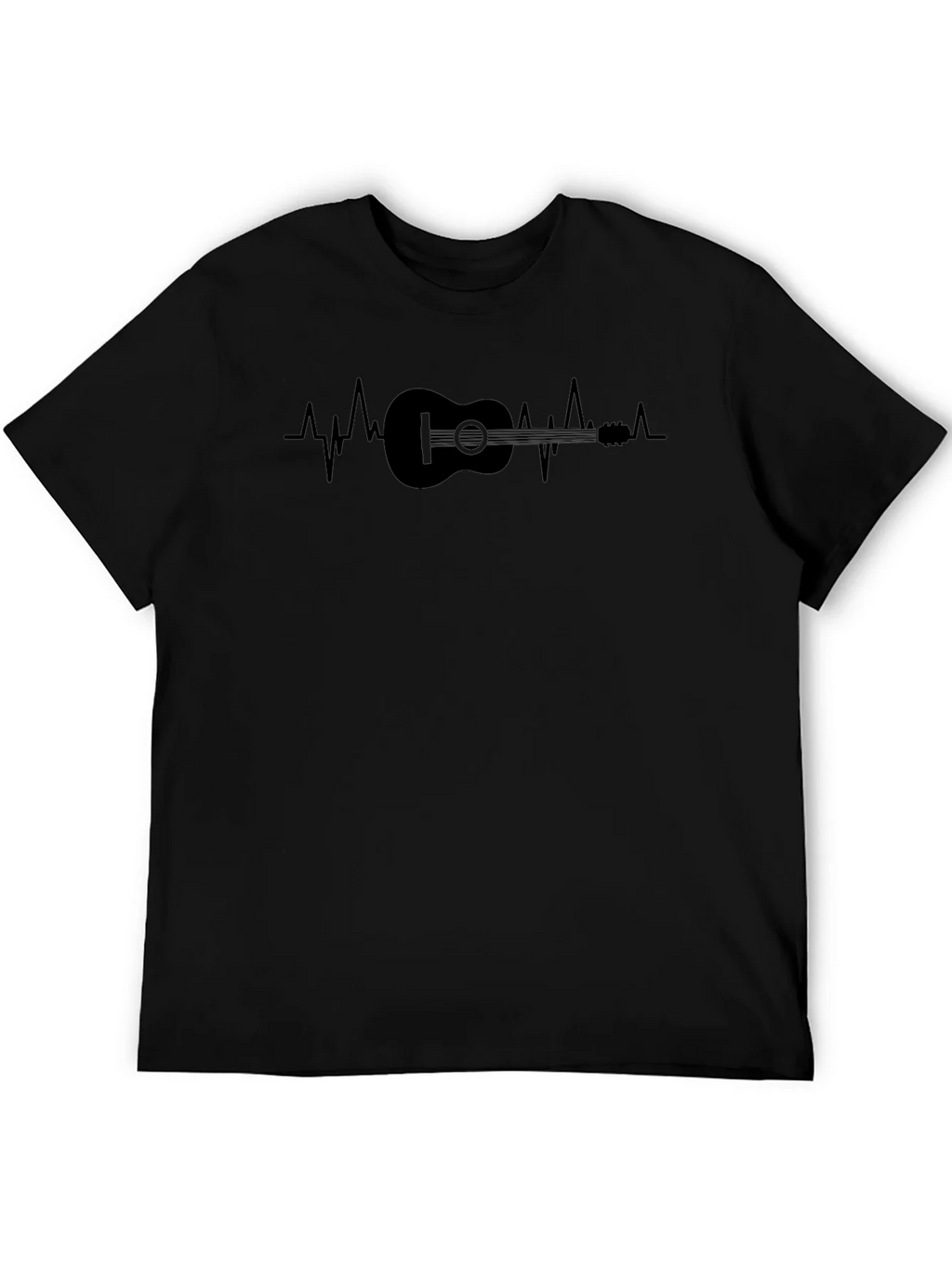 Guitar Heartbeat Graphic T-Shirt - Musician Tee product image 5
