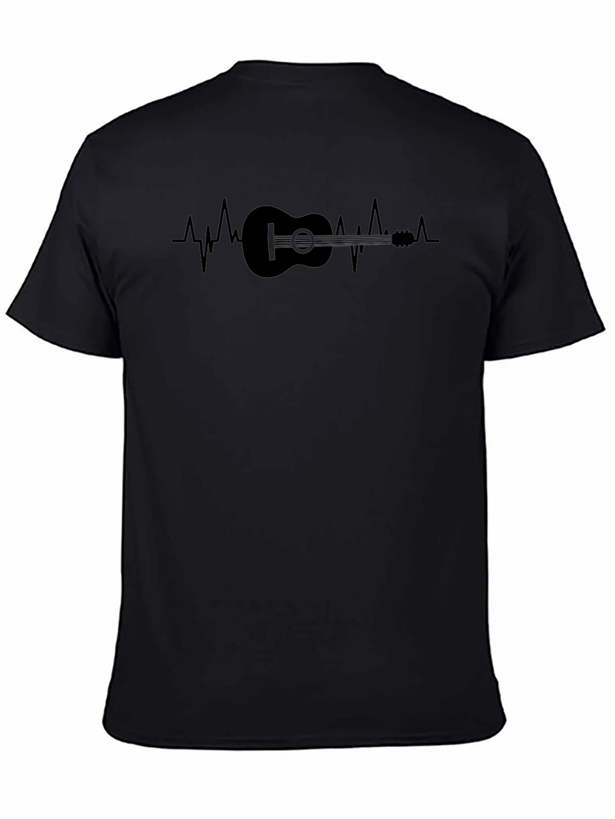 Guitar Heartbeat Graphic T-Shirt - Musician Tee product image 4