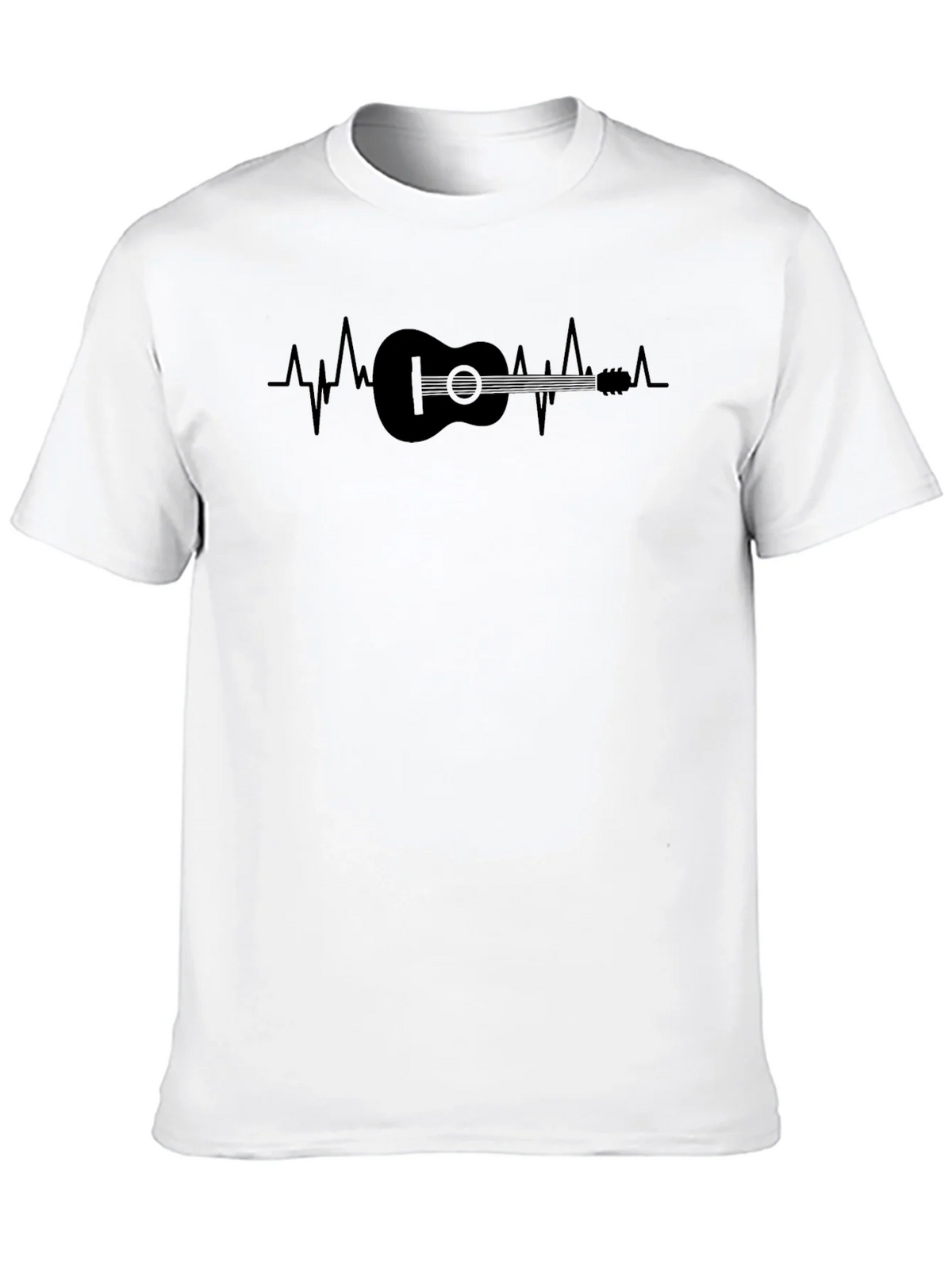 Guitar Heartbeat Graphic T-Shirt - Musician Tee product image 9