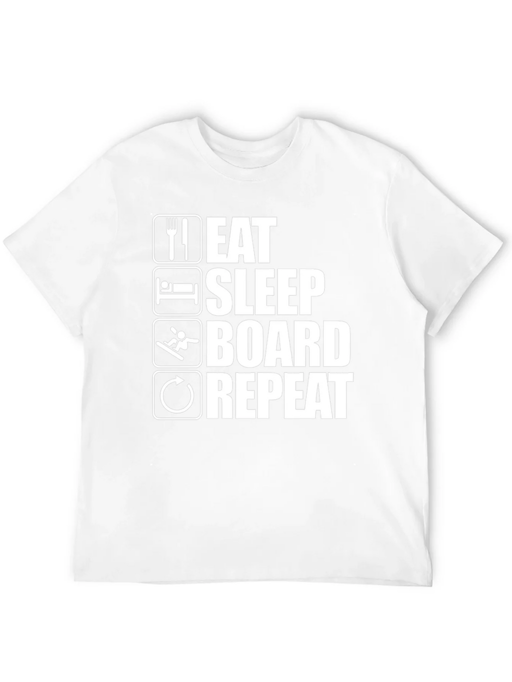 Eat Sleep Board Repeat Black Graphic Tee product image 11