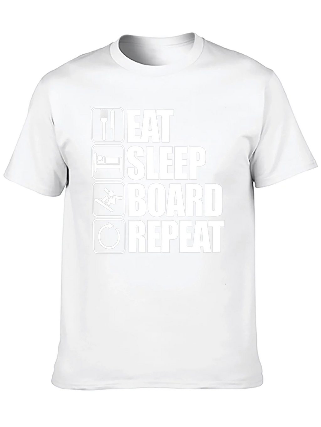Eat Sleep Board Repeat Black Graphic Tee product image 9