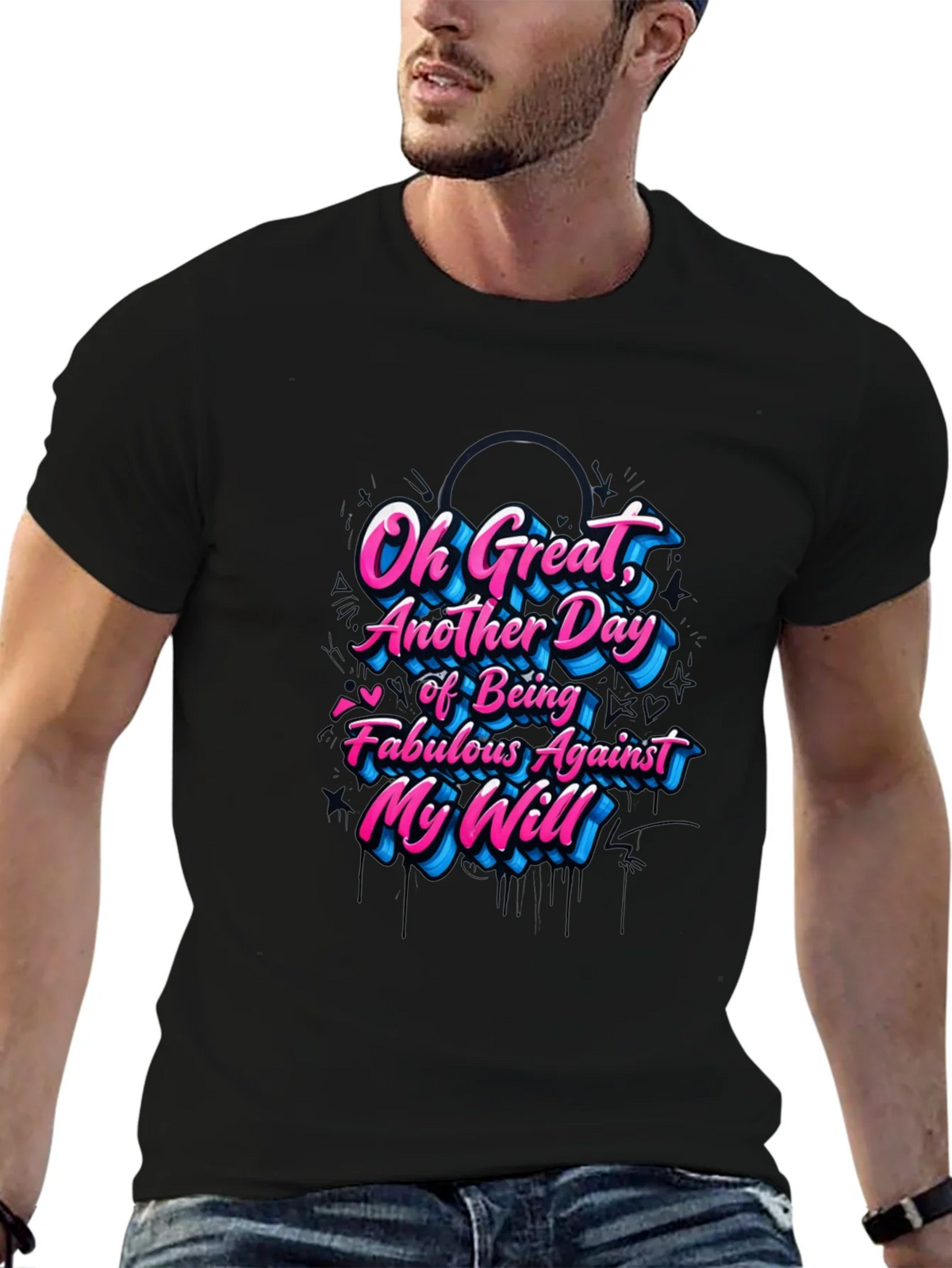 Sarcastic Graphic Tee - Fabulous Against My Will product image 6