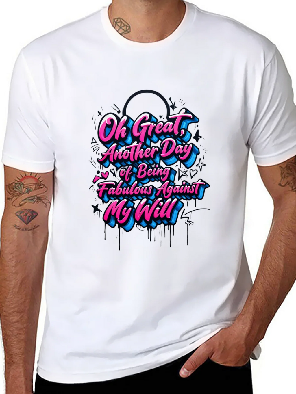 Sarcastic Graphic Tee - Fabulous Against My Will product image 7