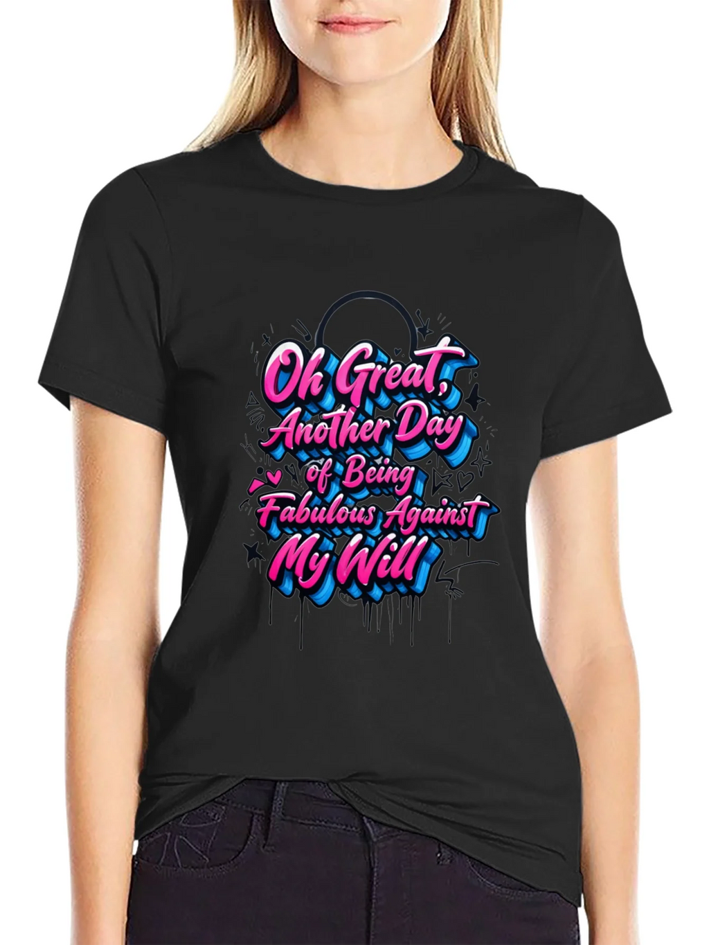 Sarcastic Graphic Tee - Fabulous Against My Will product image 2