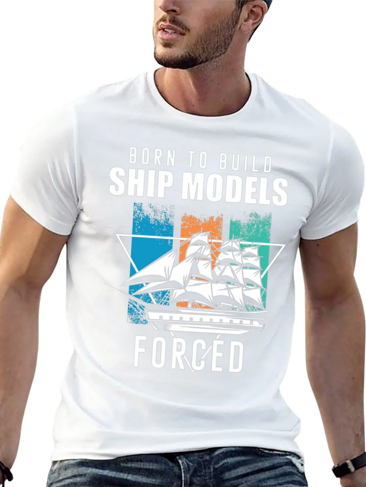 Born to Build Ship Models T-Shirt product image 12