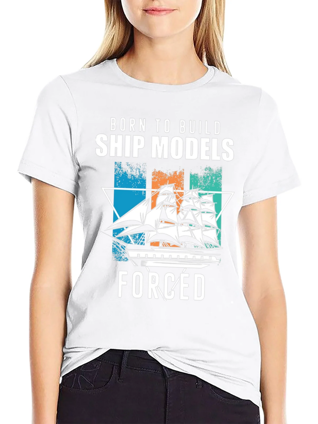 Born to Build Ship Models T-Shirt product image 8