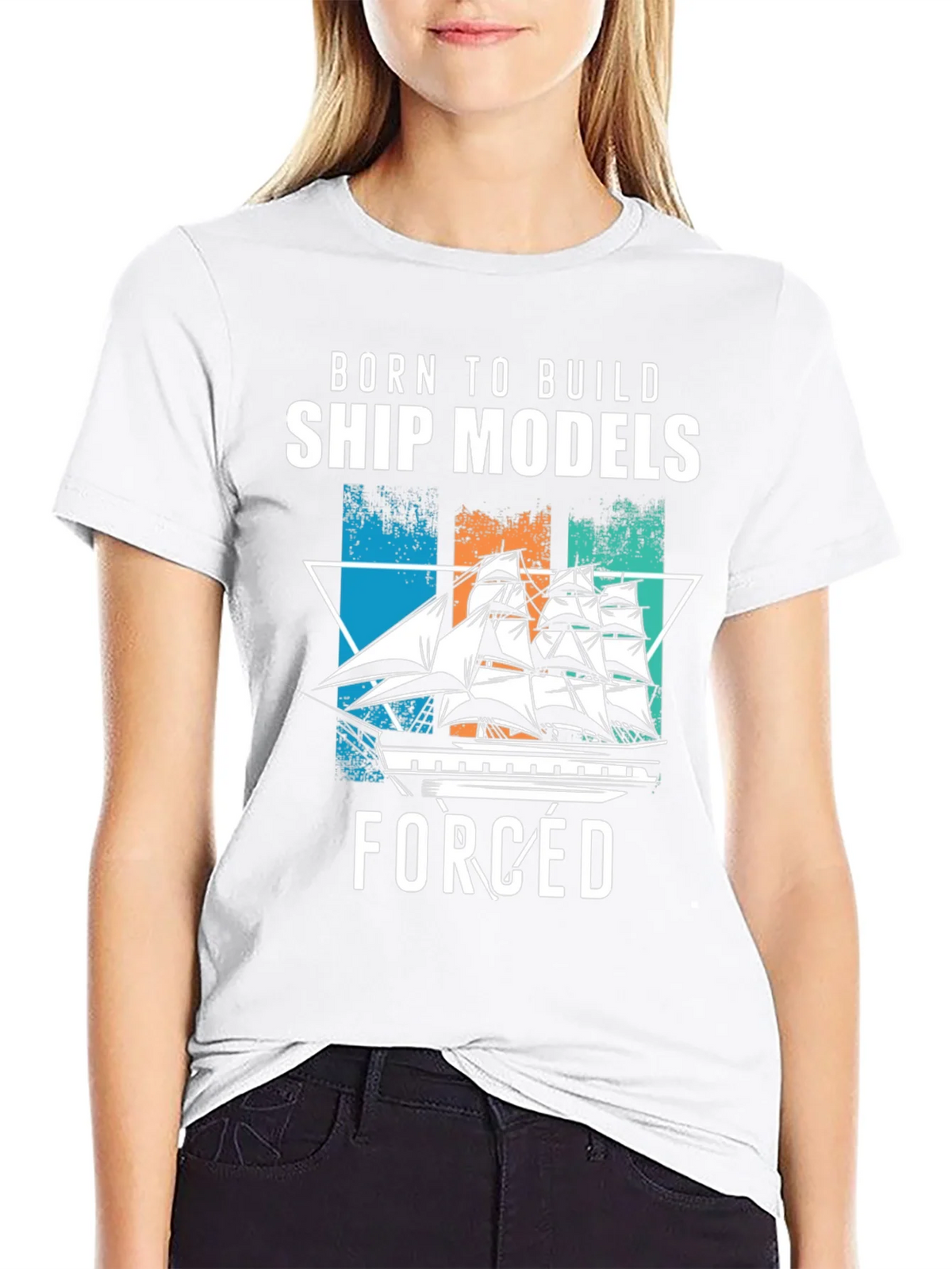 Born to Build Ship Models T-Shirt product image 8