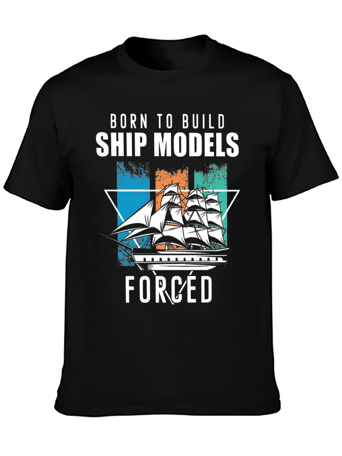 Born to Build Ship Models T-Shirt product image 3