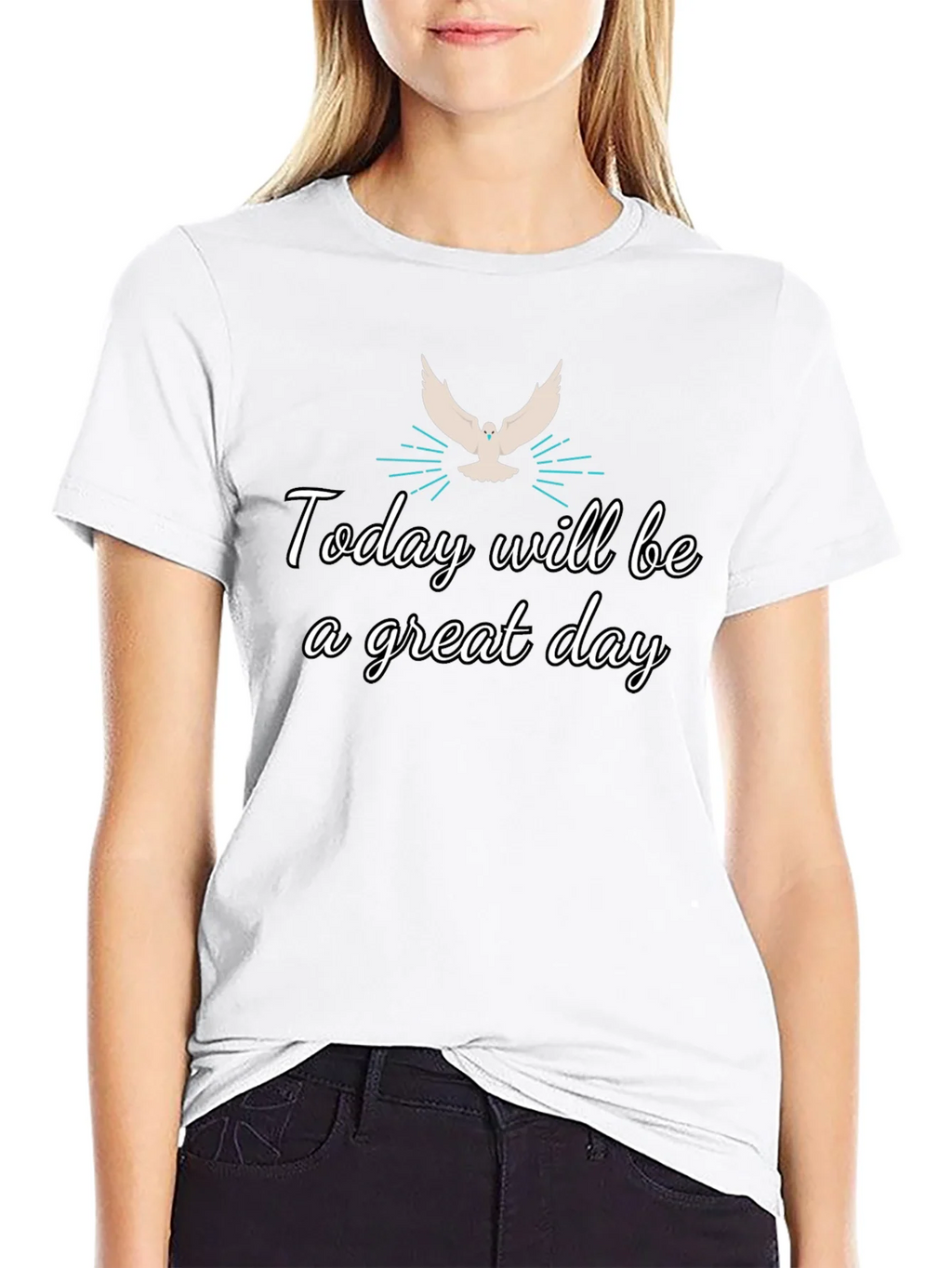 Inspirational Graphic Tee - Today Will Be a Great Day product image 8