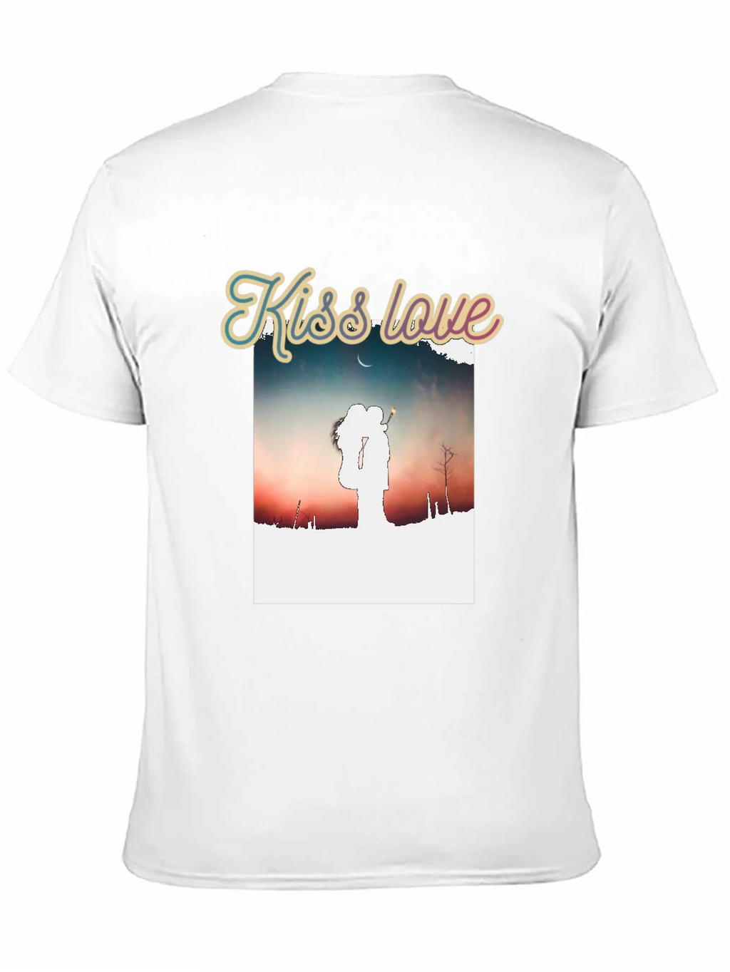 Kiss Love Graphic Black T-Shirt product image 10