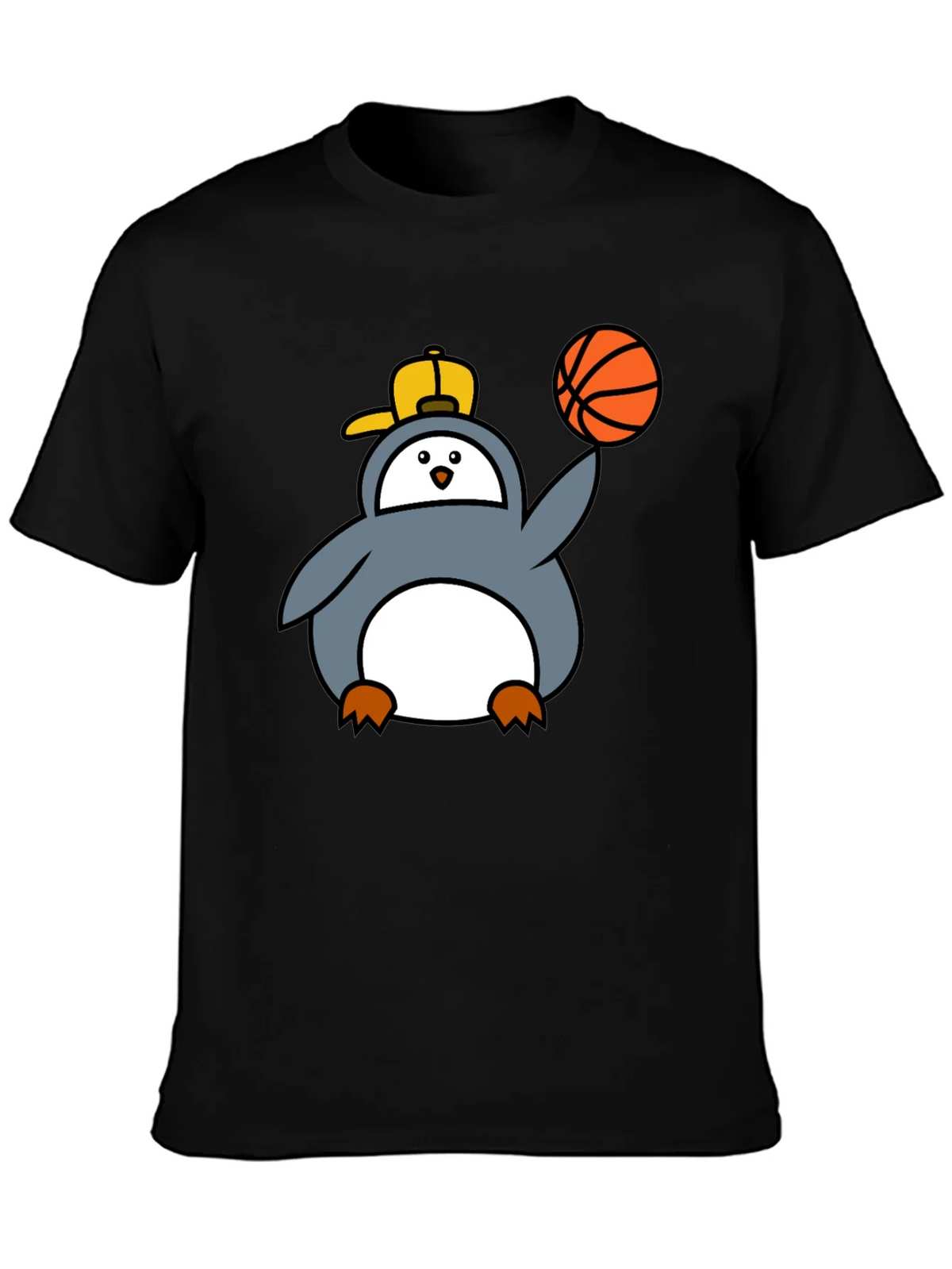 Penguin Basketball Graphic Tee - Cool Black T-Shirt product image 3
