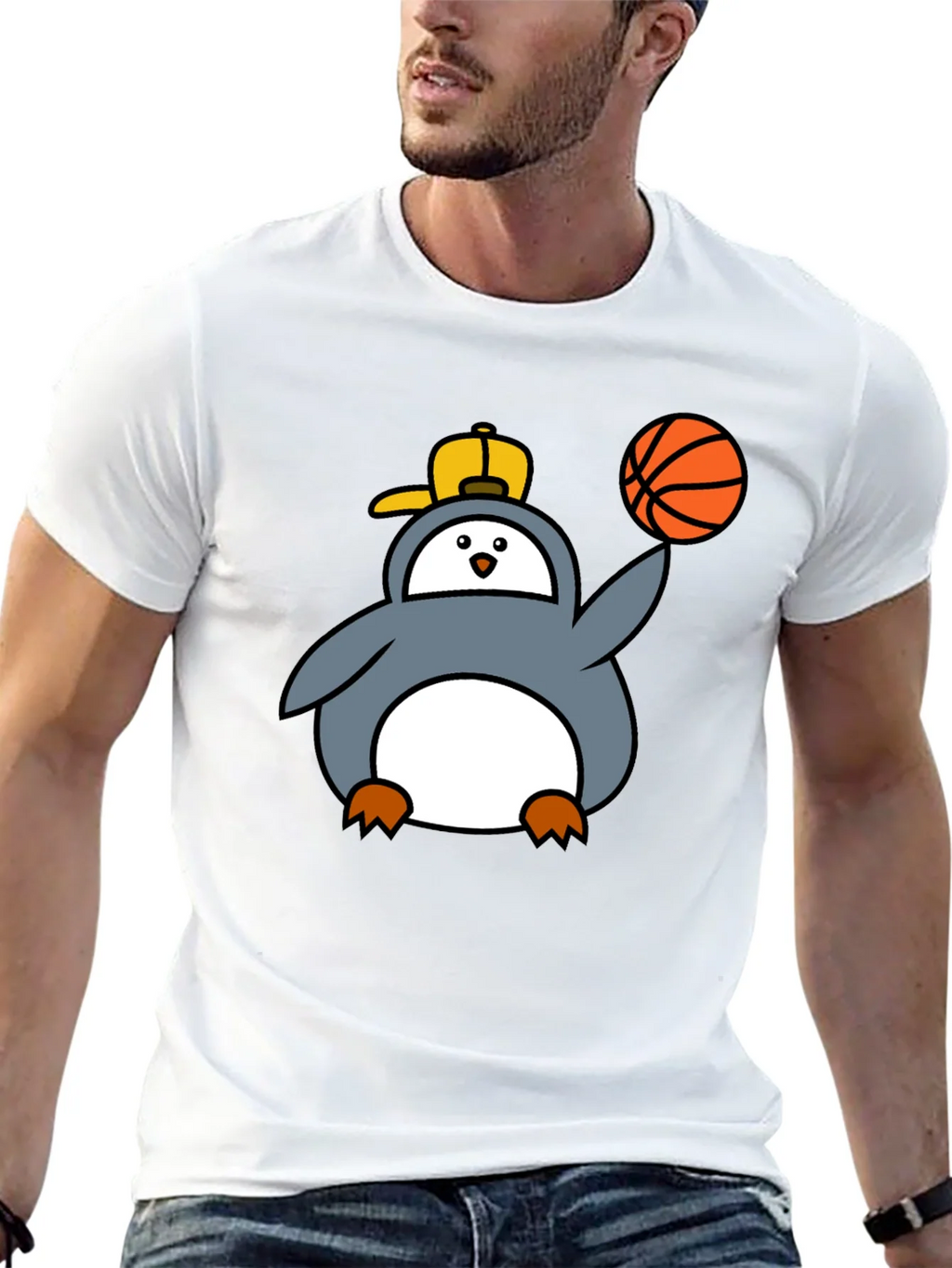Penguin Basketball Graphic Tee - Cool Black T-Shirt product image 12