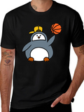 Penguin Basketball Graphic Tee - Cool Black T-Shirt product image 1