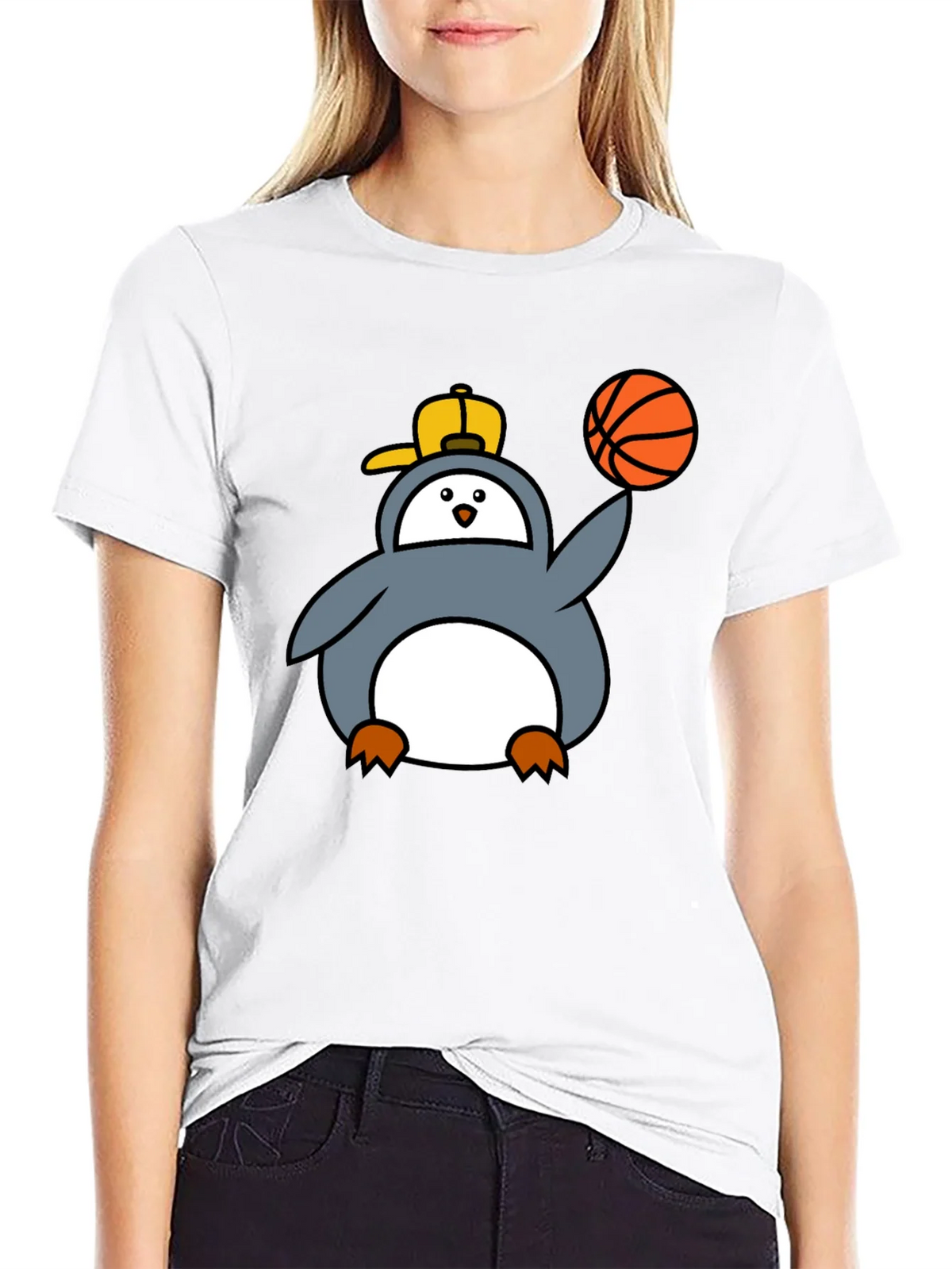 Penguin Basketball Graphic Tee - Cool Black T-Shirt product image 8