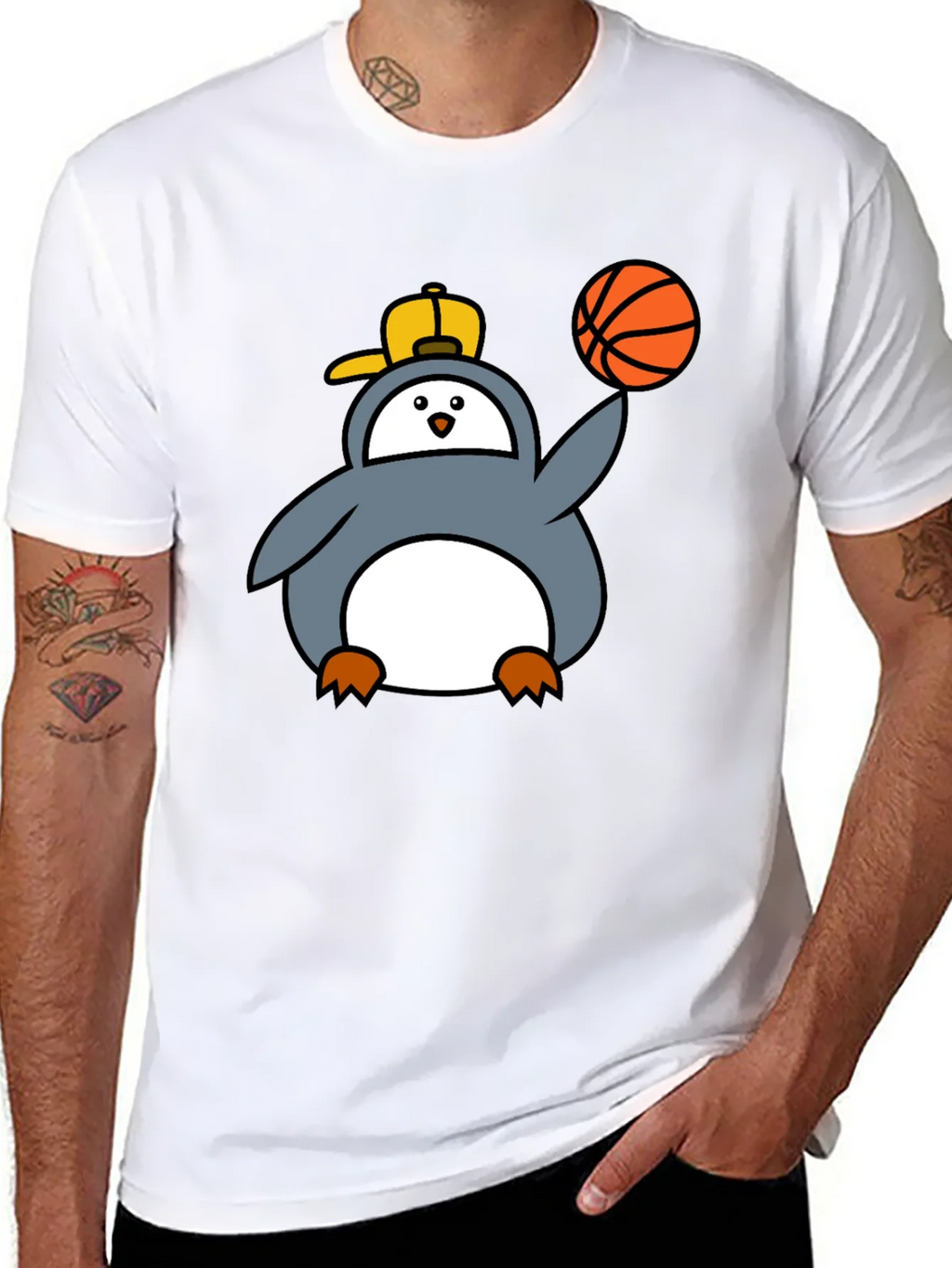 Penguin Basketball Graphic Tee - Cool Black T-Shirt product image 7