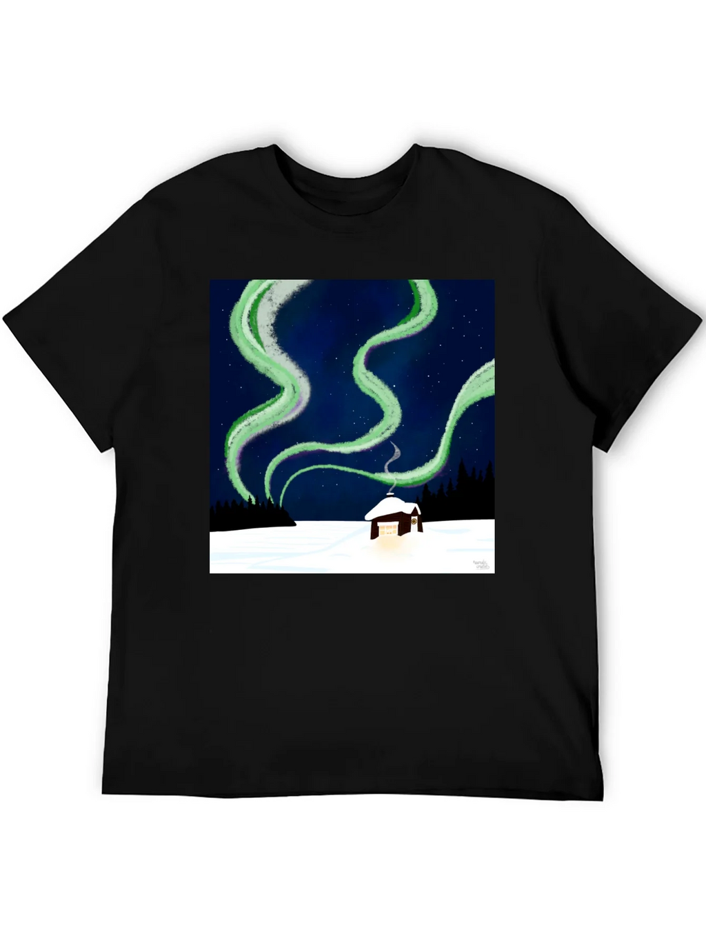 Aurora Cabin Tee: Night Sky Dream product image 5
