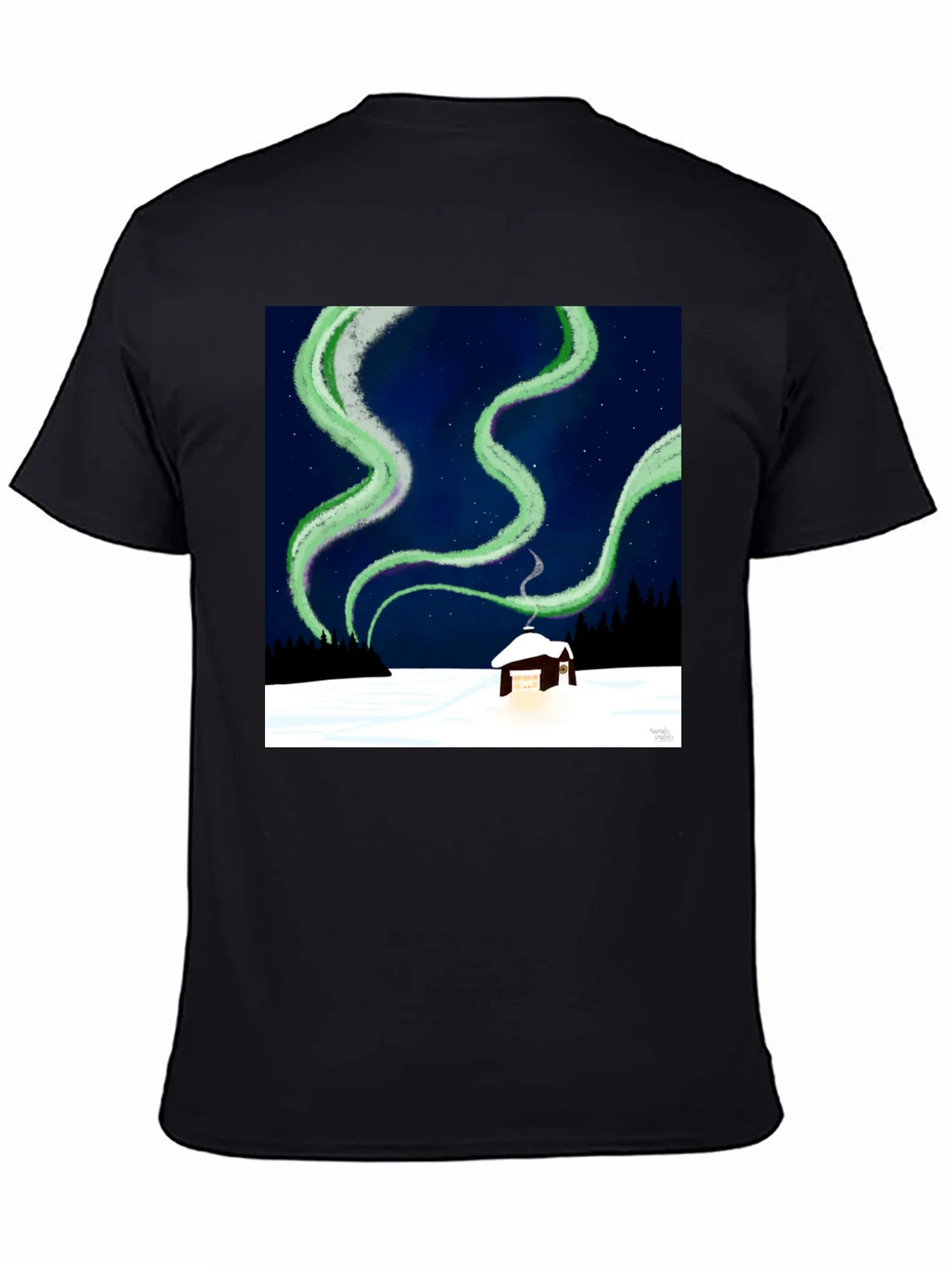 Aurora Cabin Tee: Night Sky Dream product image 4