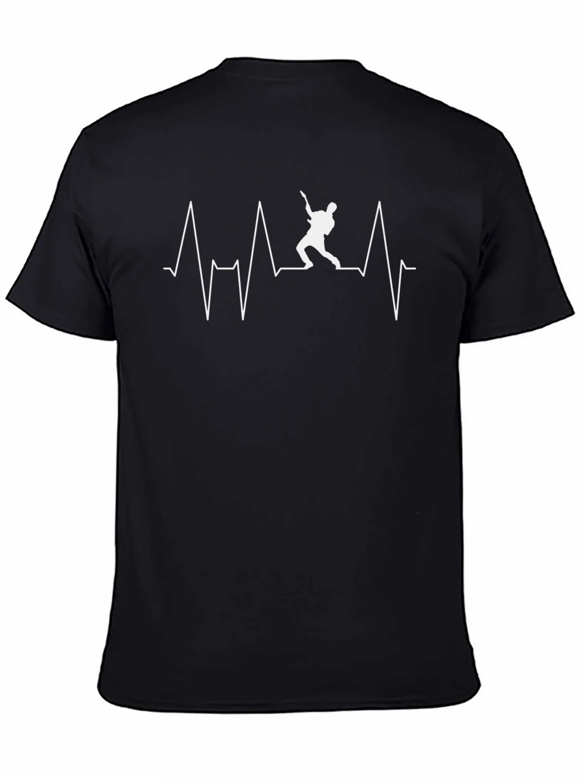 Guitar Heartbeat T-Shirt - Black product image 4