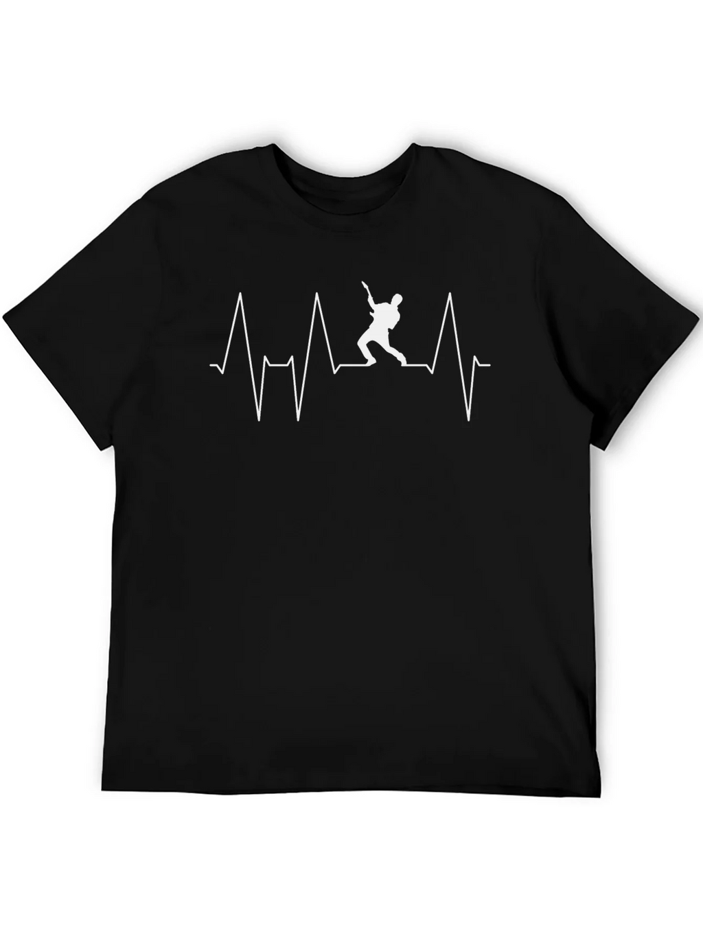 Guitar Heartbeat T-Shirt - Black product image 5