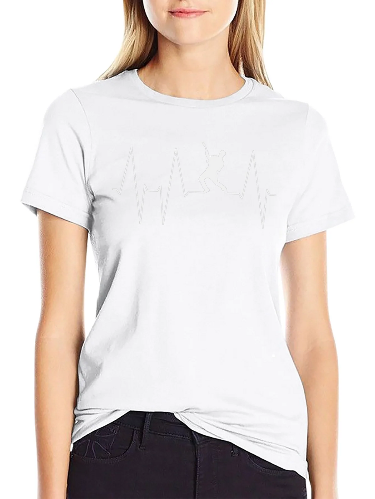 Guitar Heartbeat T-Shirt - Black product image 8