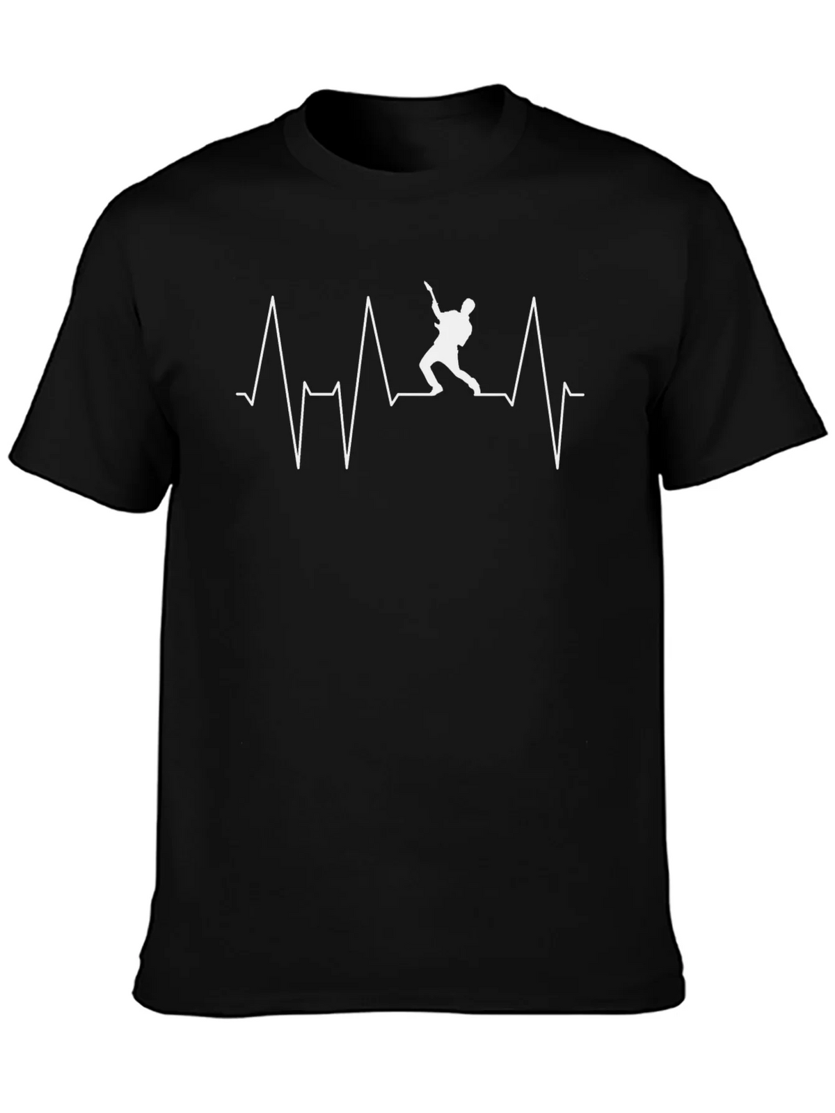 Guitar Heartbeat T-Shirt - Black product image 3