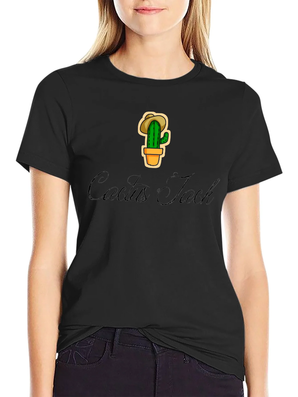 Cactus Jack Graphic T-Shirt - Trendy Black Tee product image 2