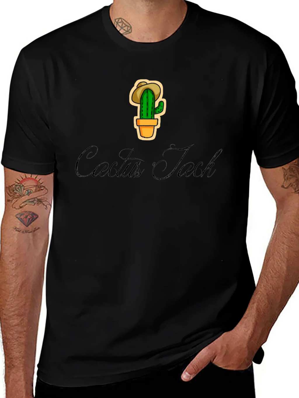 Cactus Jack Graphic T-Shirt - Trendy Black Tee product image 1