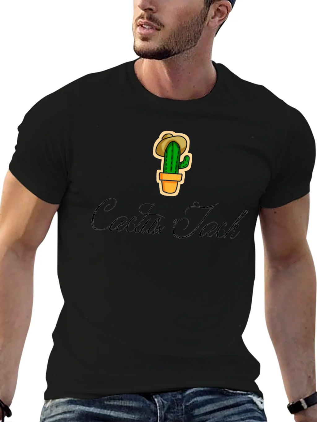 Cactus Jack Graphic T-Shirt - Trendy Black Tee product image 6