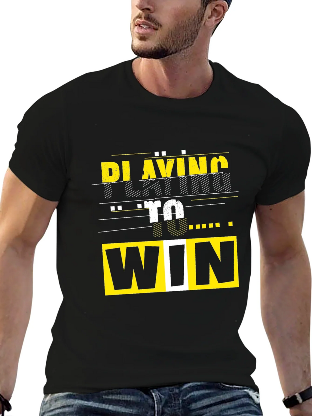 Playing To Win Graphic Tee - Black T-Shirt product image 6