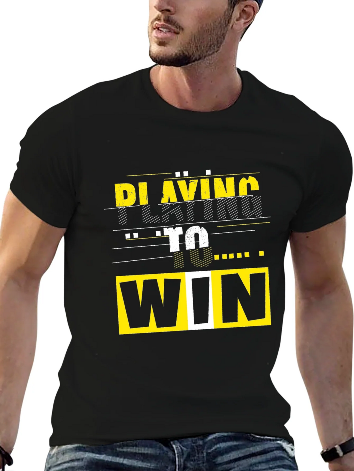 Playing To Win Graphic Tee - Black T-Shirt product image 6
