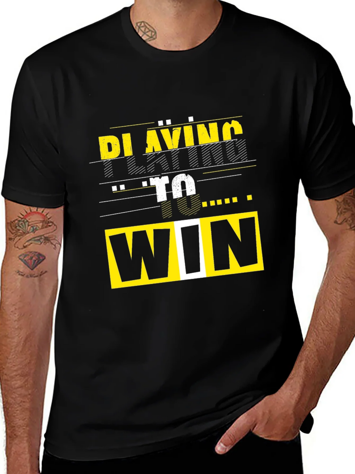 Playing To Win Graphic Tee - Black T-Shirt product image 1