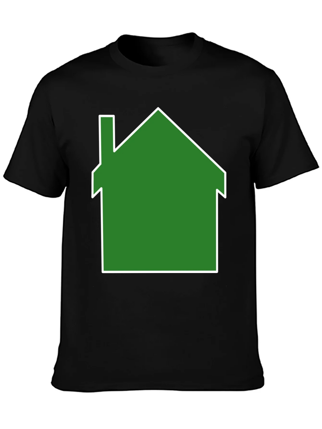 Green House Graphic Print Black T-Shirt product image 3