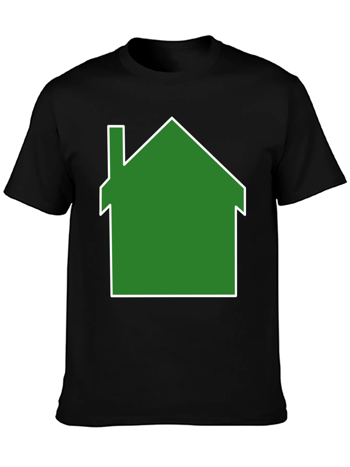 Green House Graphic Print Black T-Shirt product image 3