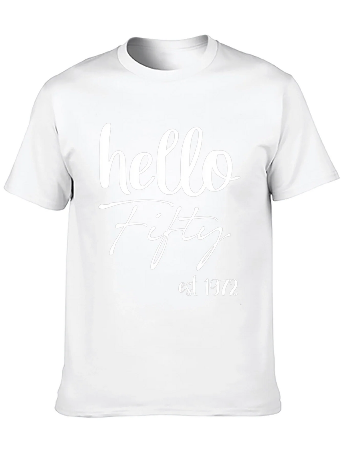 Hello Fifty Est. 1972 Black T-Shirt product image 9