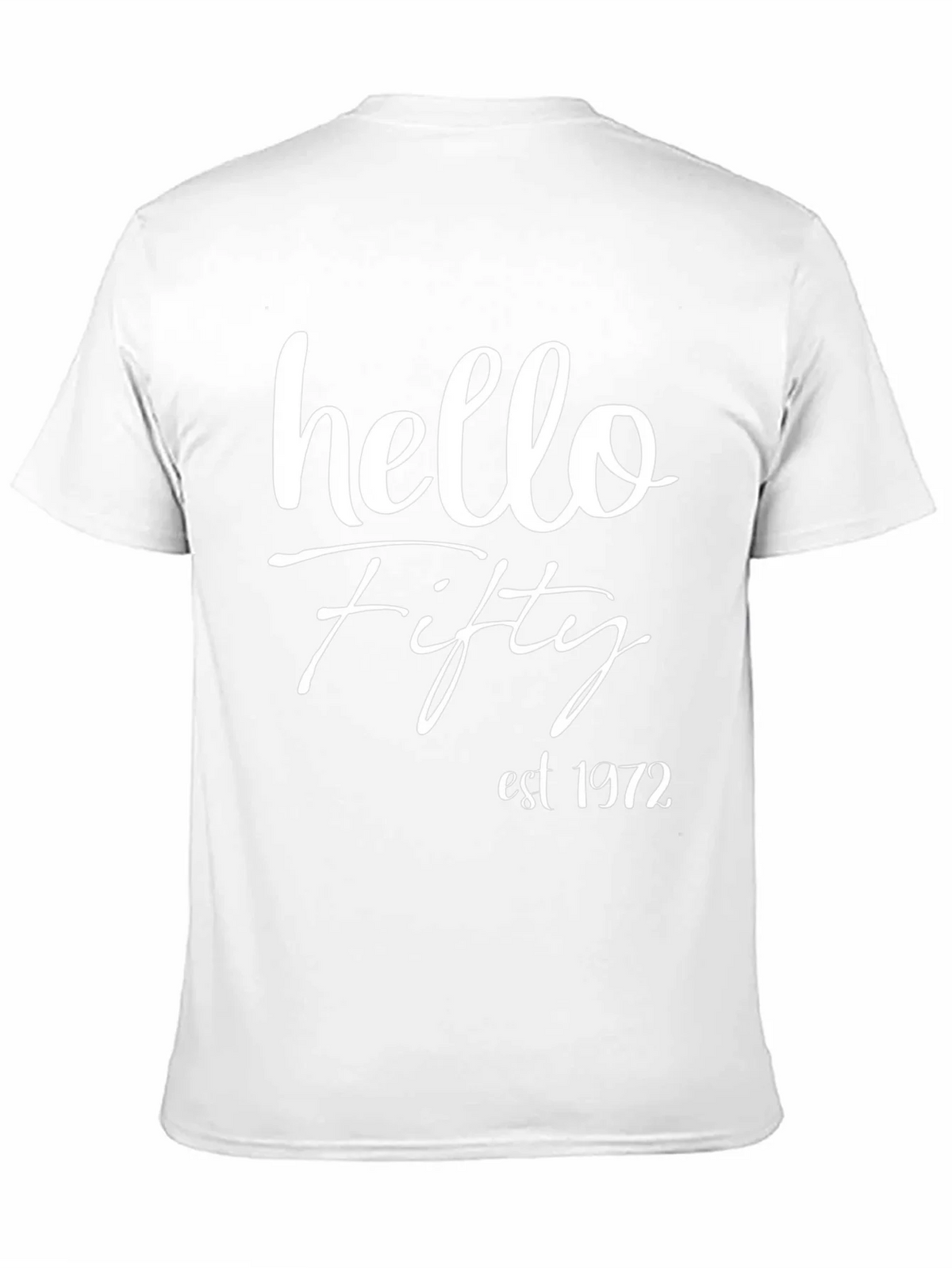 Hello Fifty Est. 1972 Black T-Shirt product image 10