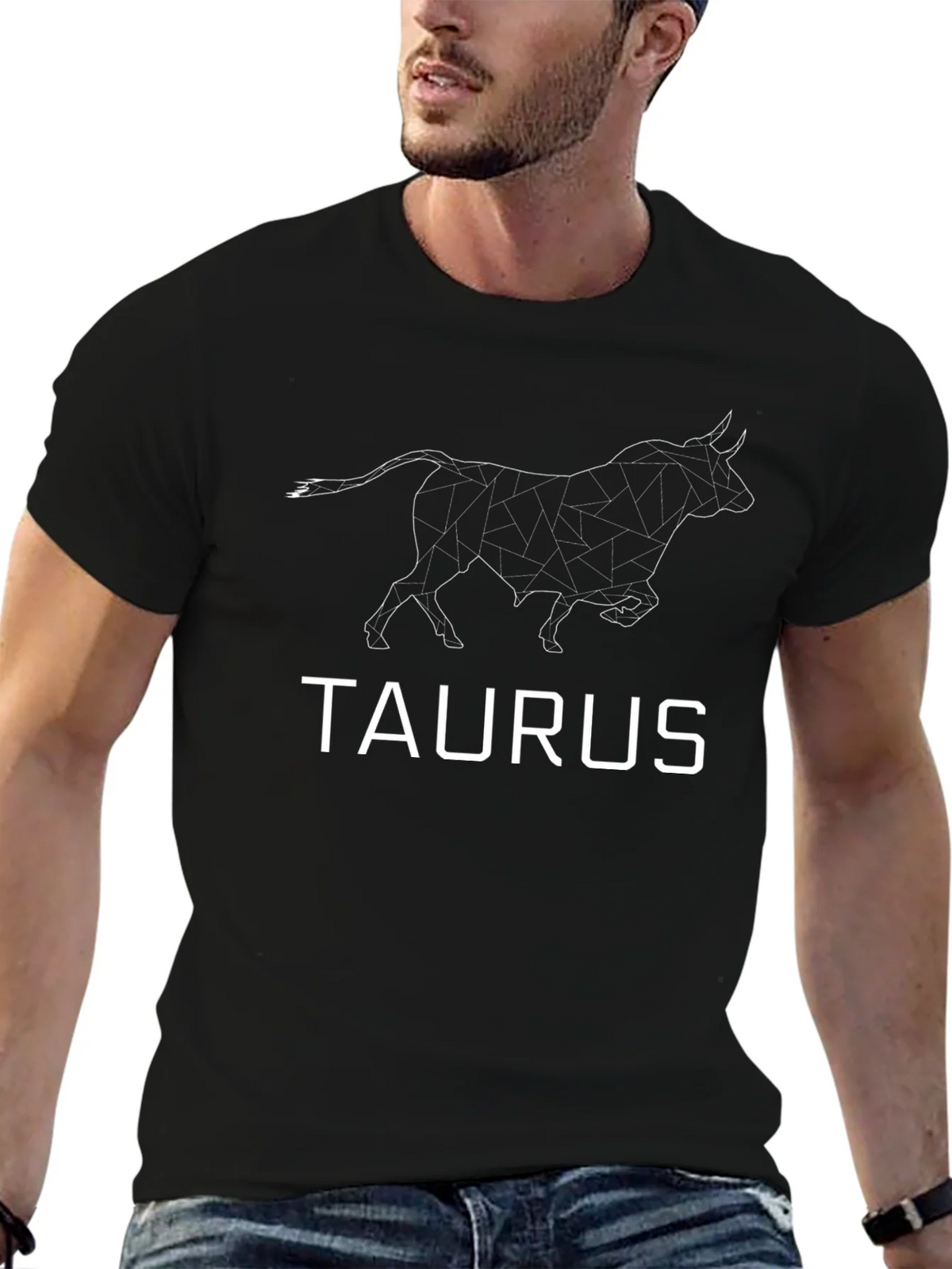 Taurus Zodiac Graphic Tee - Black Astrology T-Shirt product image 6