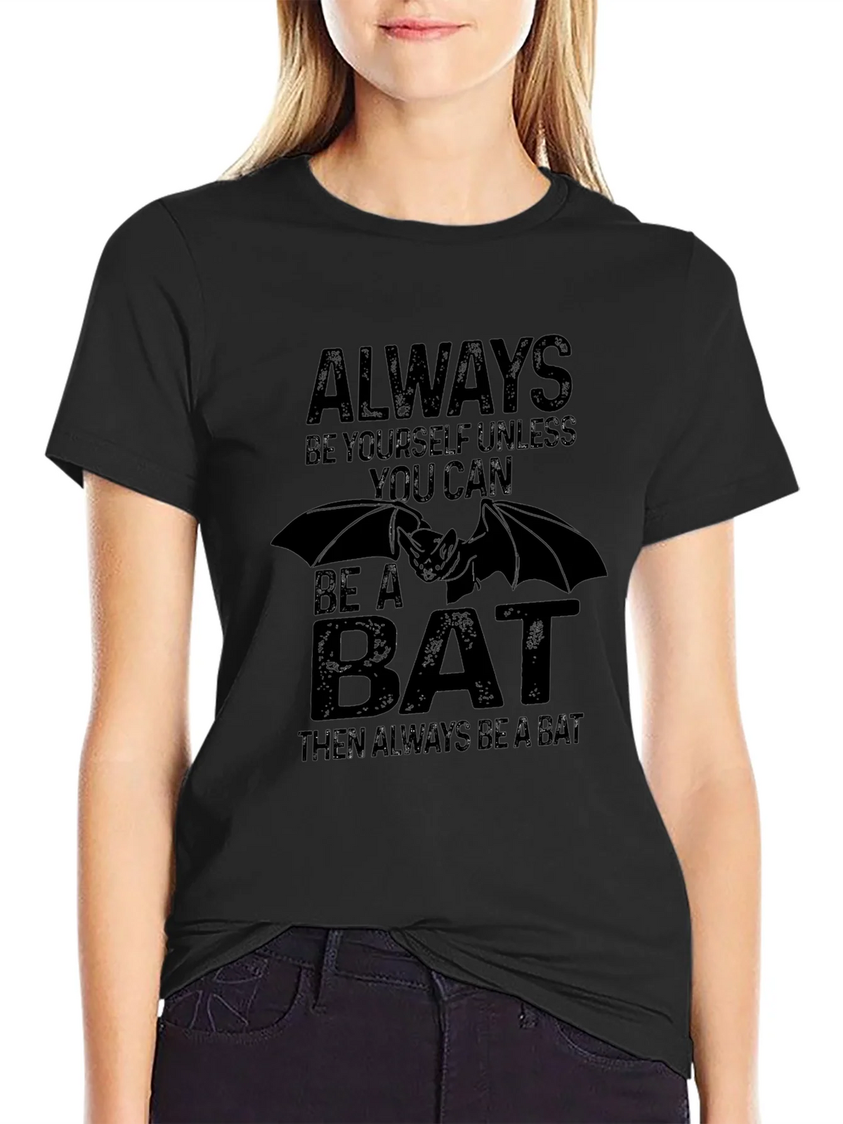 Always Be a Bat Black Graphic Tee product image 2