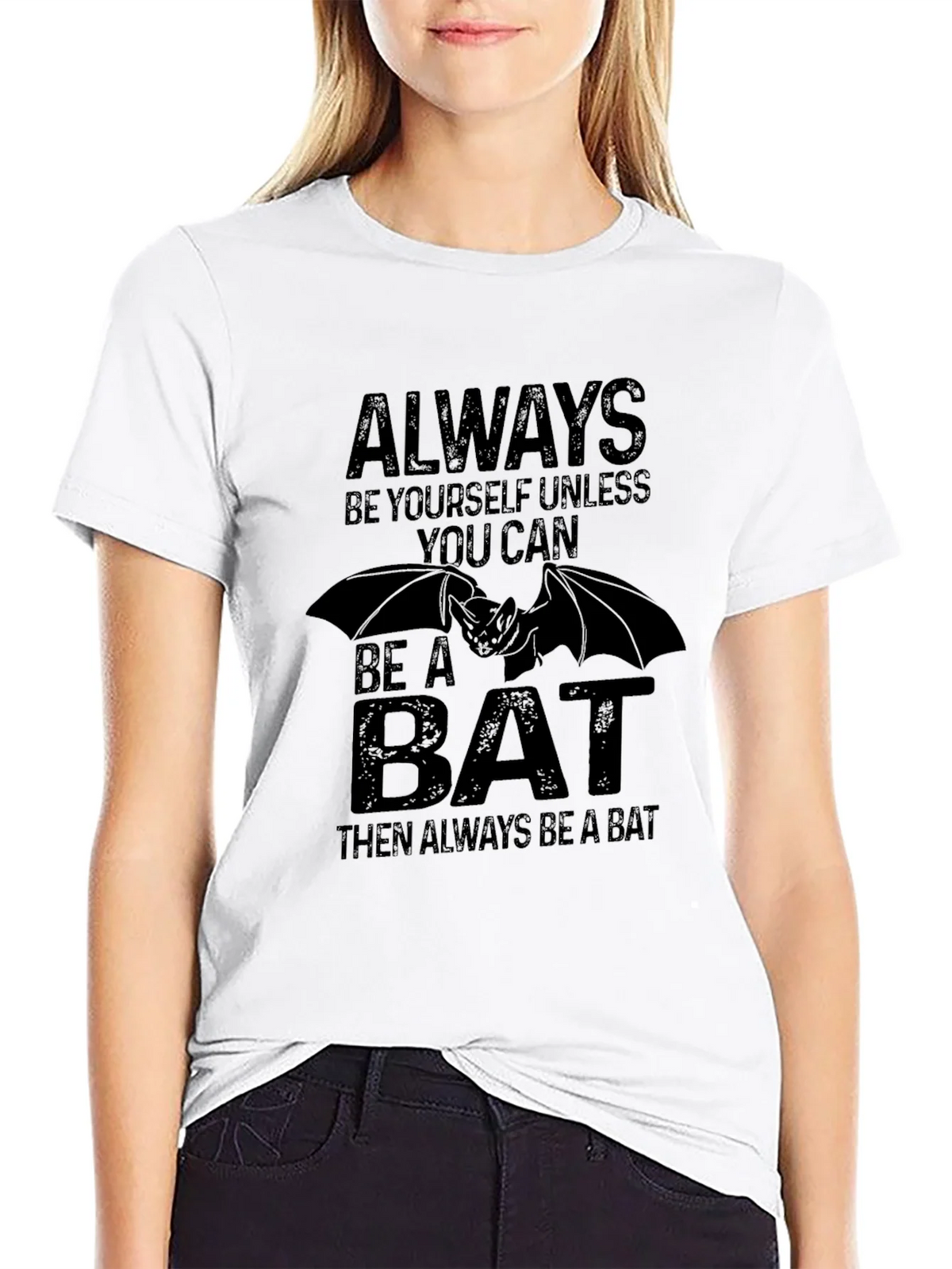 Always Be a Bat Black Graphic Tee product image 8