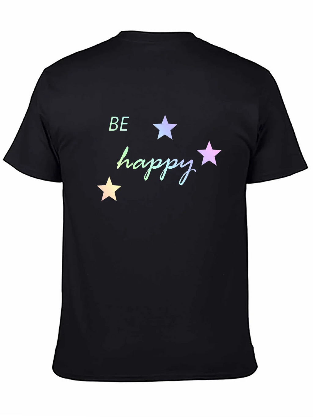 Be Happy Star Graphic Tee - Black product image 4